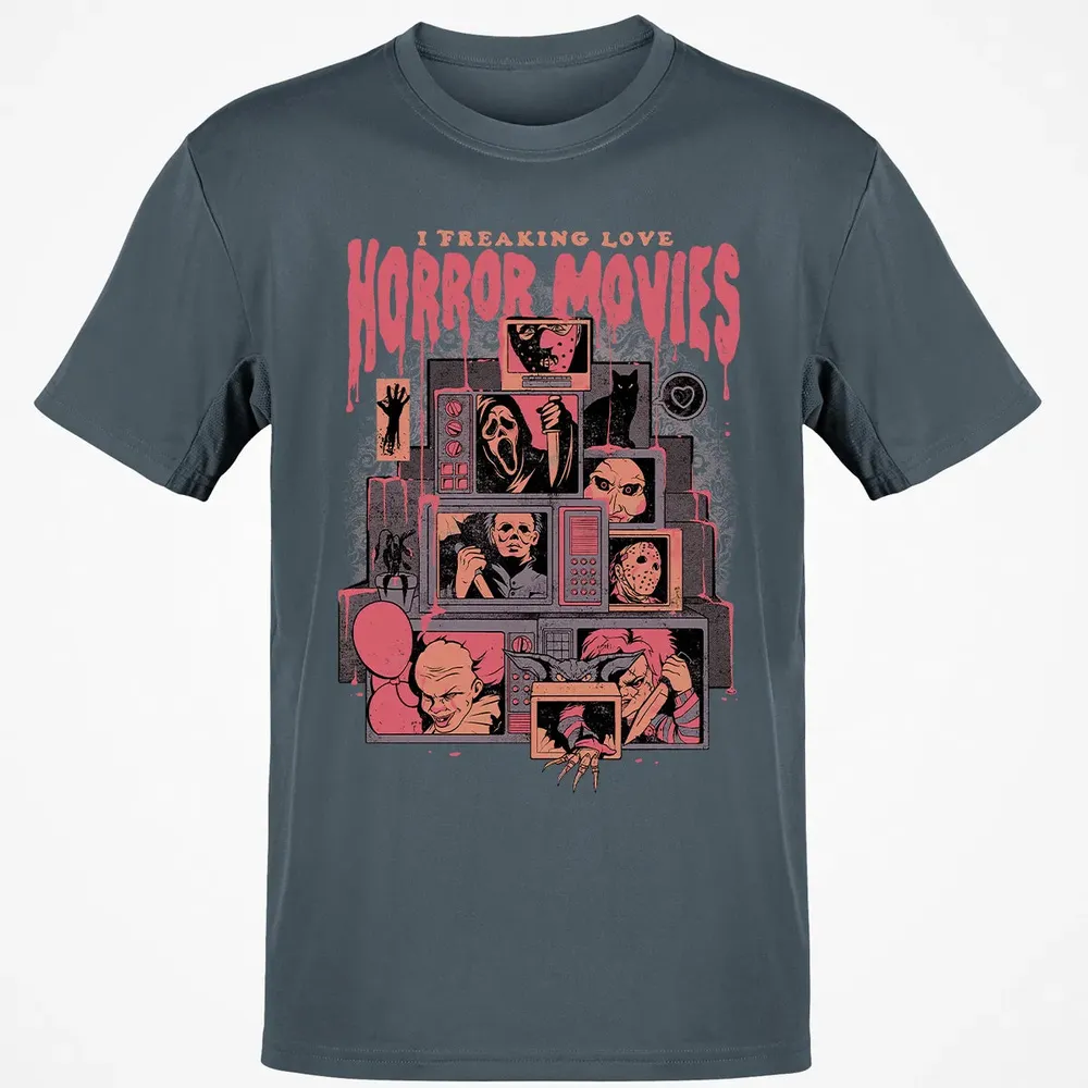 I Freaking Love Horror Movies Classic Unisex T-Shirt - 4