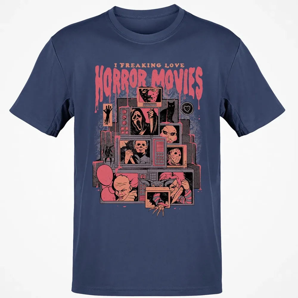 I Freaking Love Horror Movies Classic Unisex T-Shirt - 8