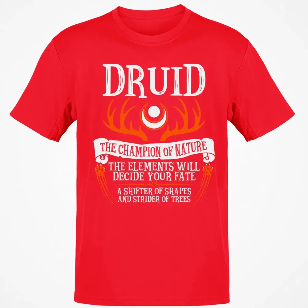 DRUID, THE CHAMPION OF NATURE (Black) Classic Unisex T-Shirt - 11