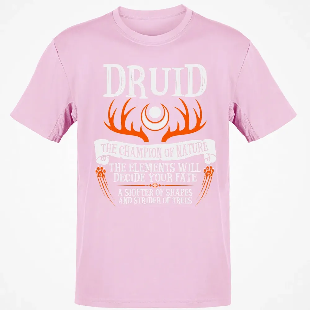 DRUID, THE CHAMPION OF NATURE (Black) Classic Unisex T-Shirt - 6