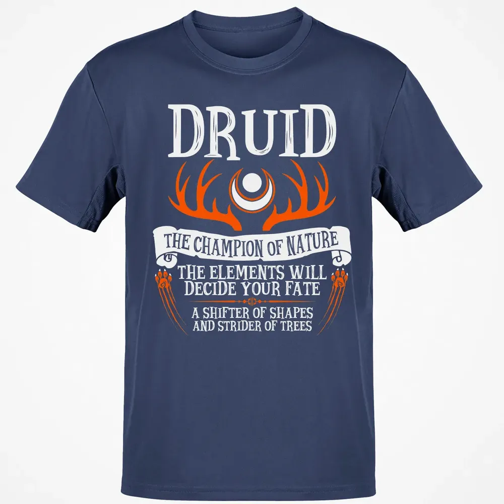 DRUID, THE CHAMPION OF NATURE (Black) Classic Unisex T-Shirt - 8