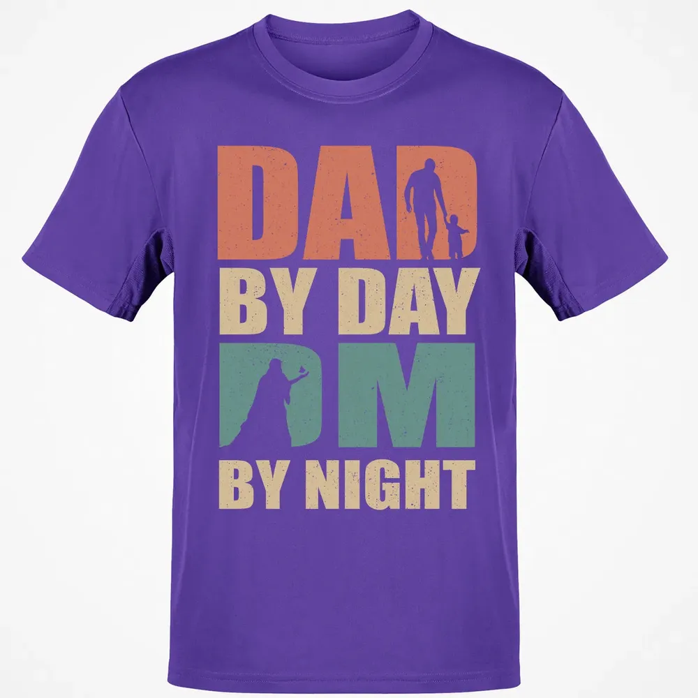 Dad By Day DM By Night DND Classic Unisex T-Shirt - 10