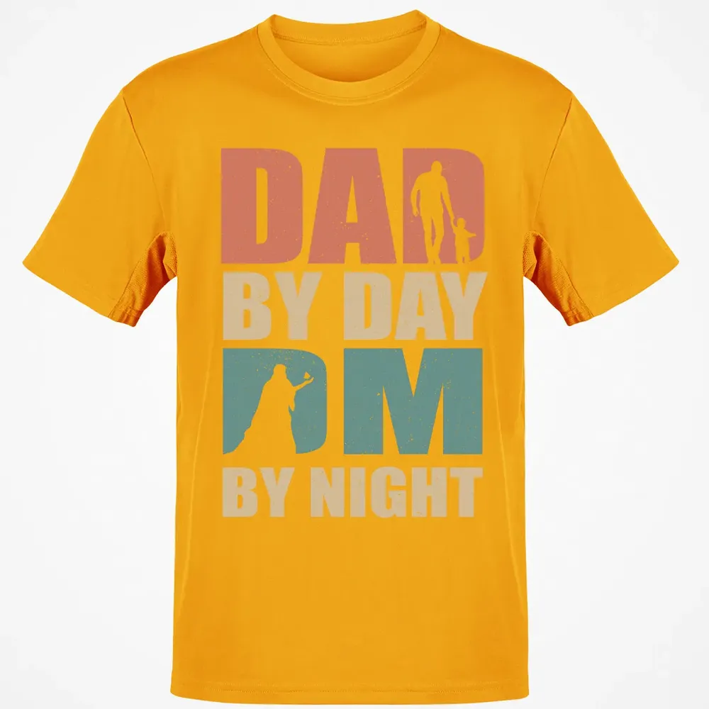 Dad By Day DM By Night DND Classic Unisex T-Shirt - 5