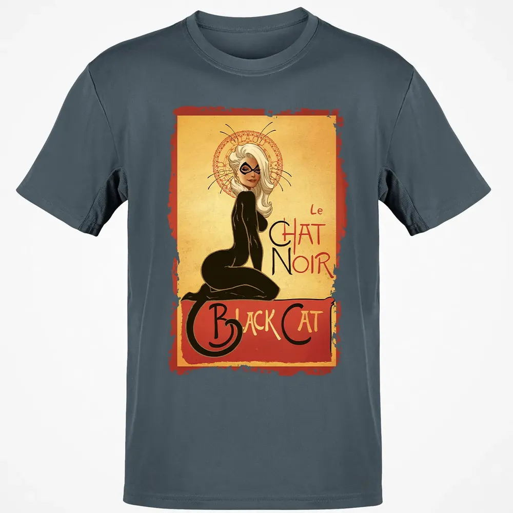 Le Chat Noir Black Cat Classic Unisex T-Shirt - 4