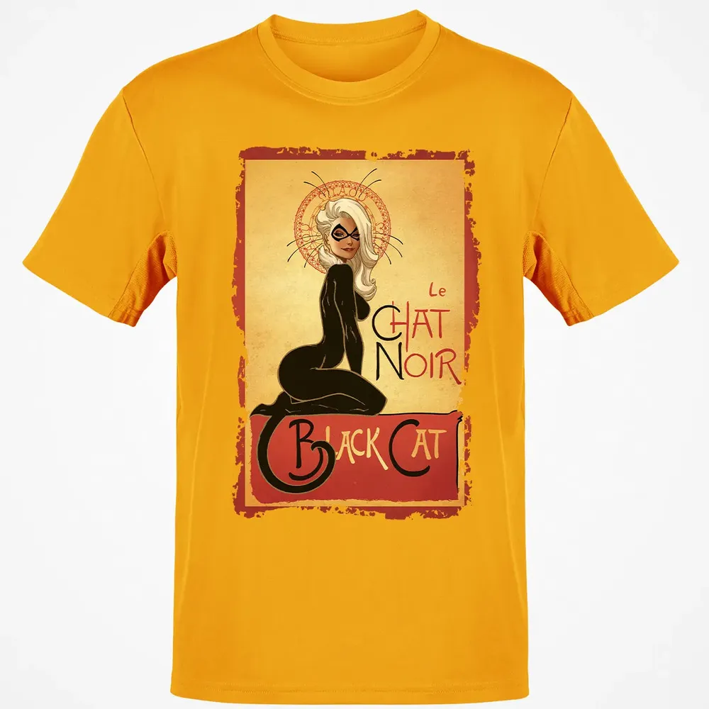 Le Chat Noir Black Cat Classic Unisex T-Shirt - 5