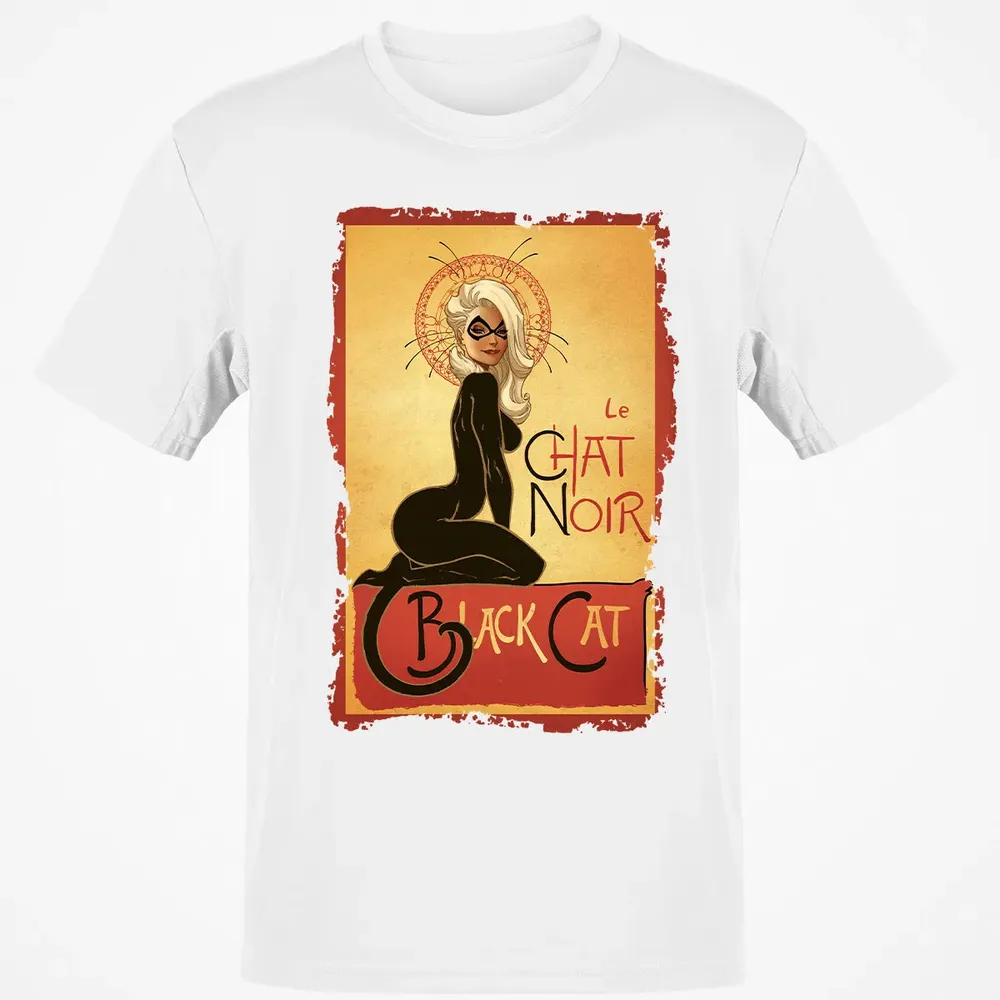 Le Chat Noir Black Cat Classic Unisex T-Shirt - 13