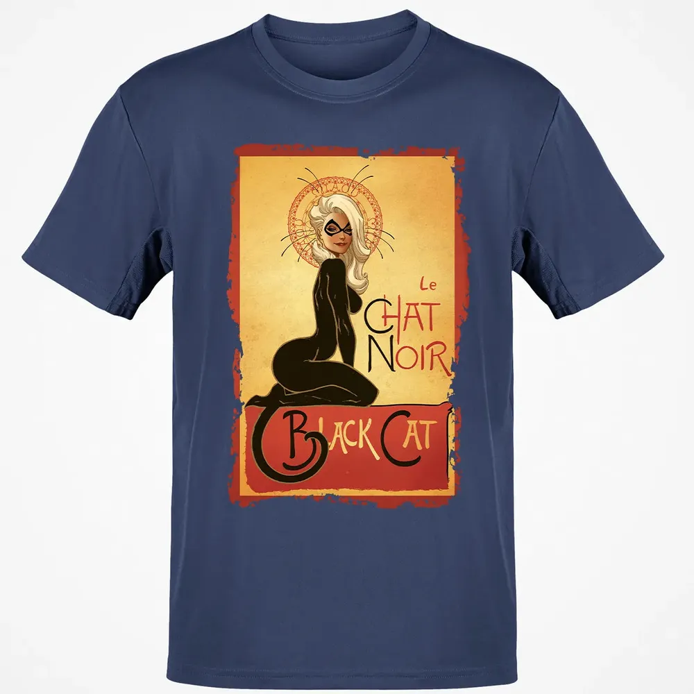 Le Chat Noir Black Cat Classic Unisex T-Shirt - 8