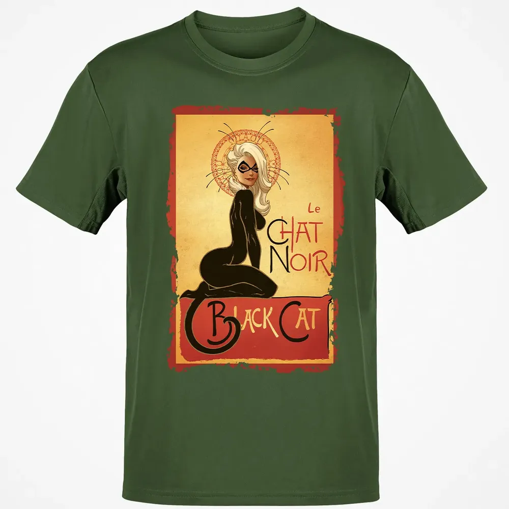 Le Chat Noir Black Cat Classic Unisex T-Shirt - 7
