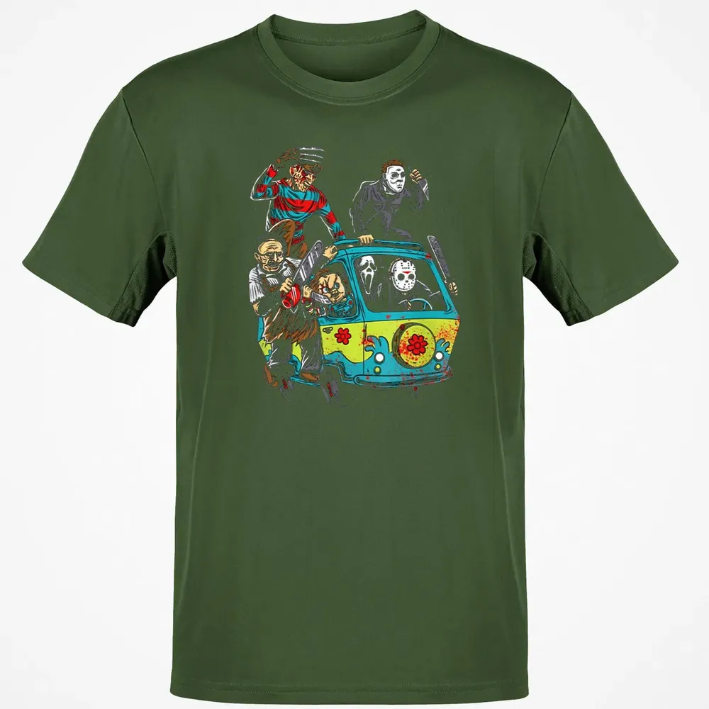 Funny Camper Full Of Psychos Halloween Horror Lovers Gift Classic Unisex T-Shirt - 7