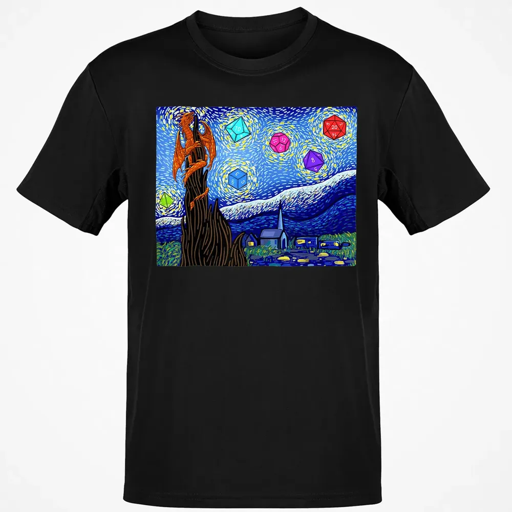 Dices and Starry Night Classic Unisex T-Shirt - 2