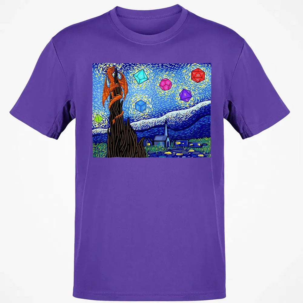 Dices and Starry Night Classic Unisex T-Shirt - 10