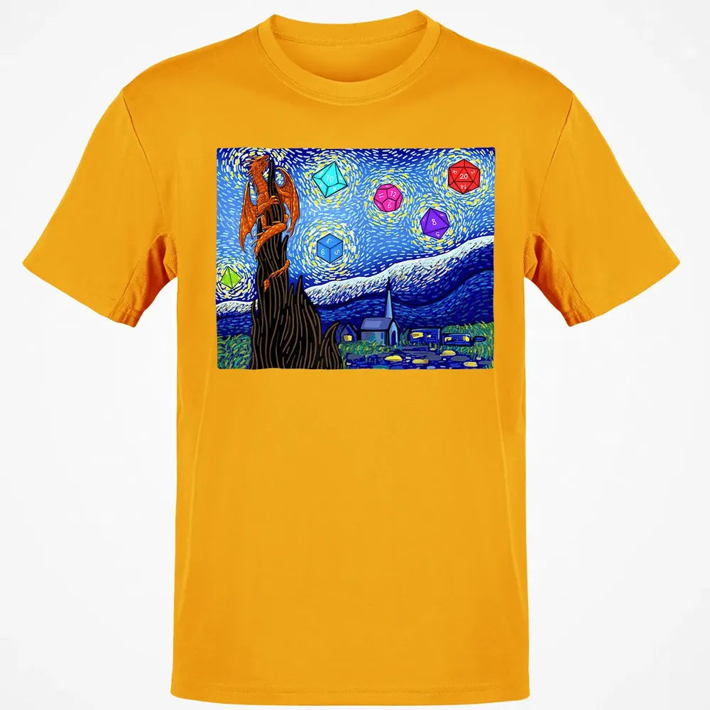 Dices and Starry Night Classic Unisex T-Shirt - 5