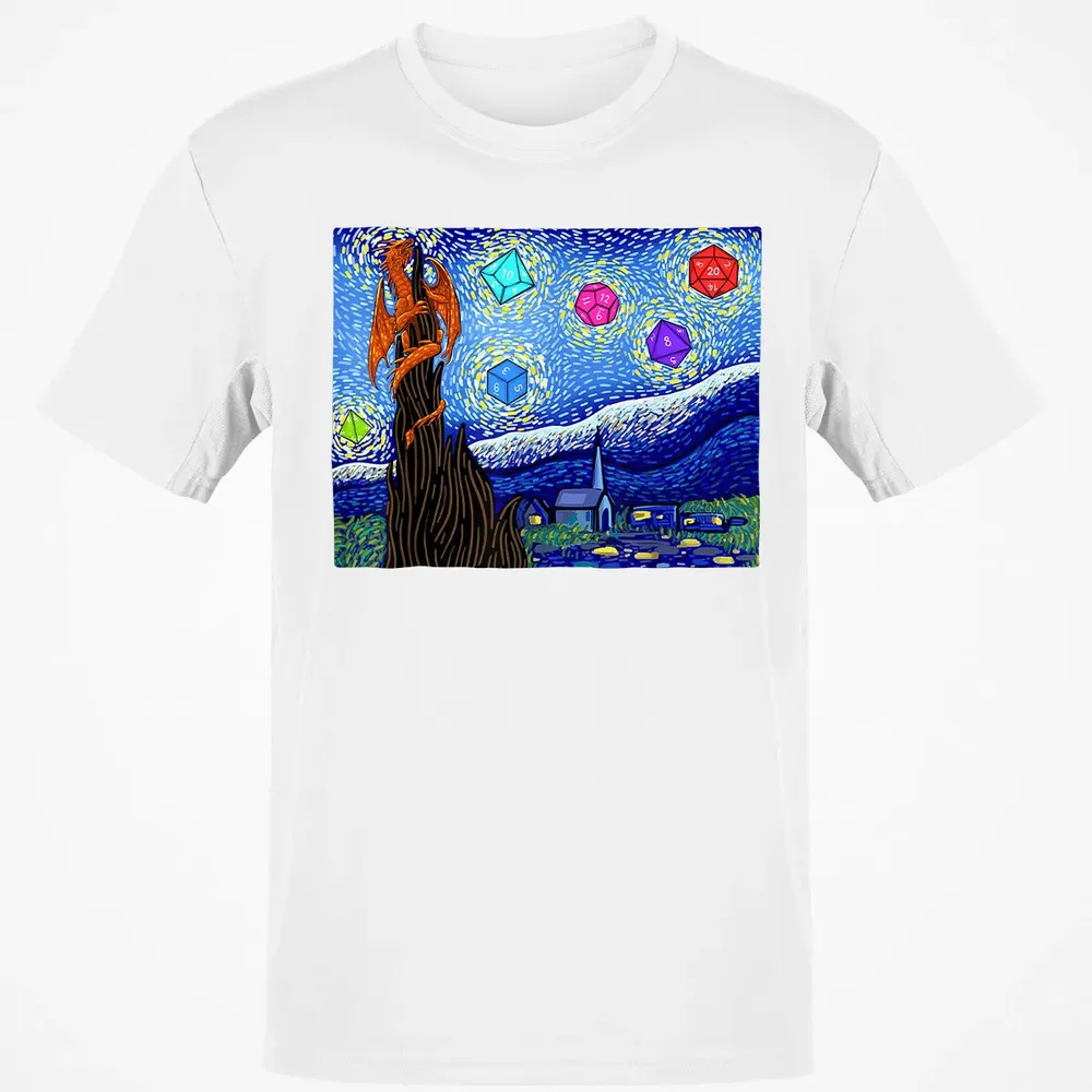 Dices and Starry Night Classic Unisex T-Shirt - 13