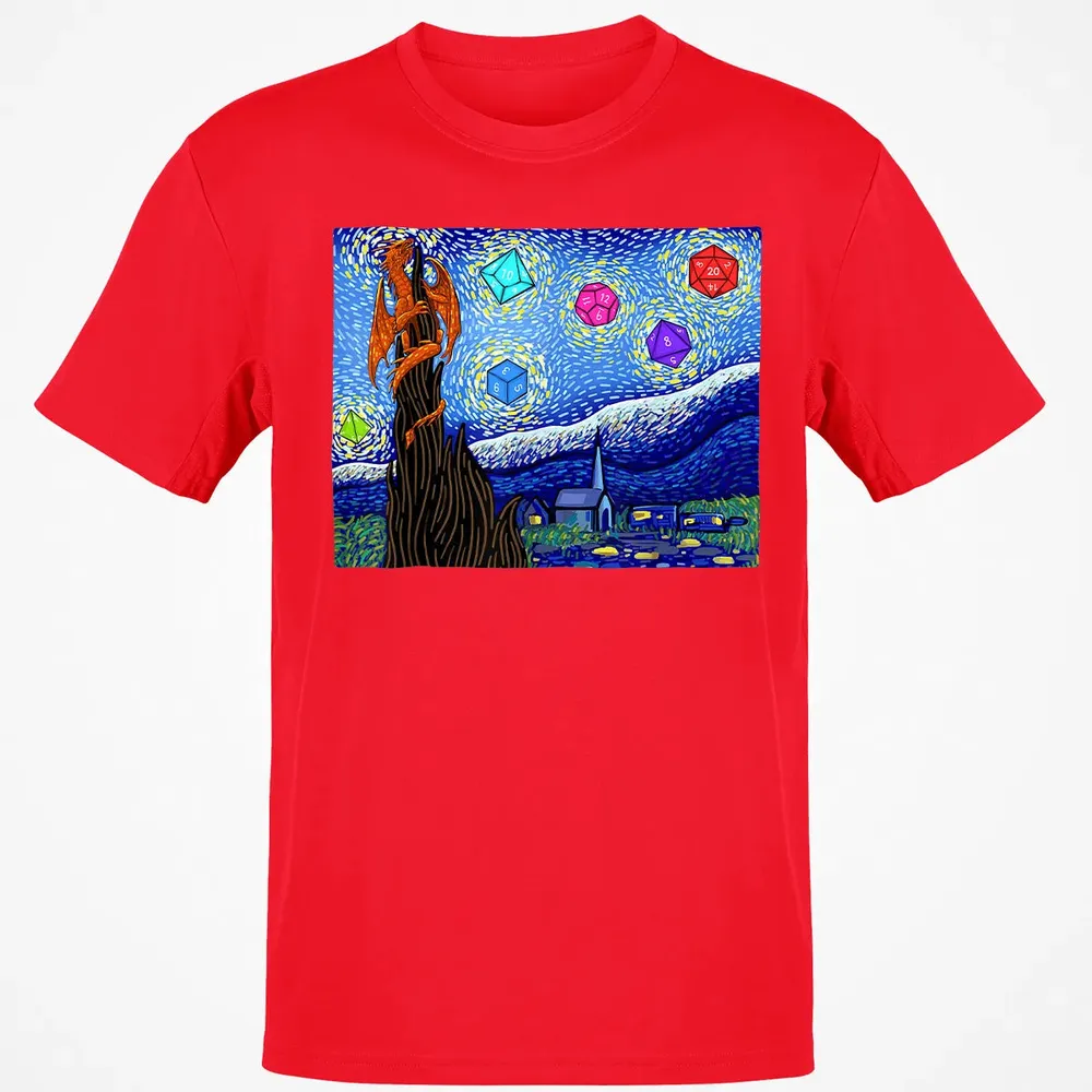 Dices and Starry Night Classic Unisex T-Shirt - 11