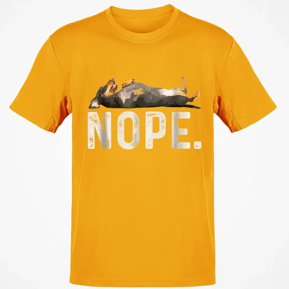 Nope Lazy Dachshund Classic Unisex T-Shirt - 5