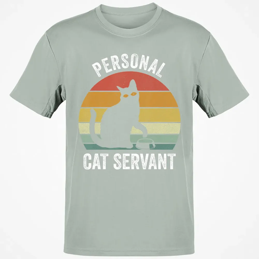 Retro Ca Black Cat Personal Cat Servant Cat Lover Classic Unisex T-Shirt - 3