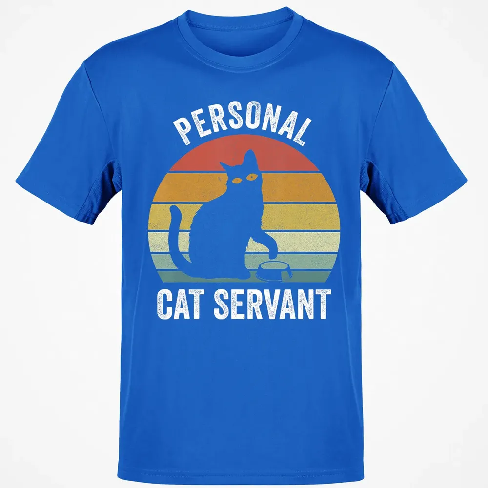 Retro Ca Black Cat Personal Cat Servant Cat Lover Classic Unisex T-Shirt - 12