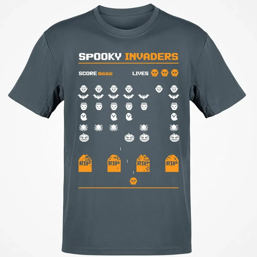 Spooky Invaders Classic Unisex T-Shirt - 4