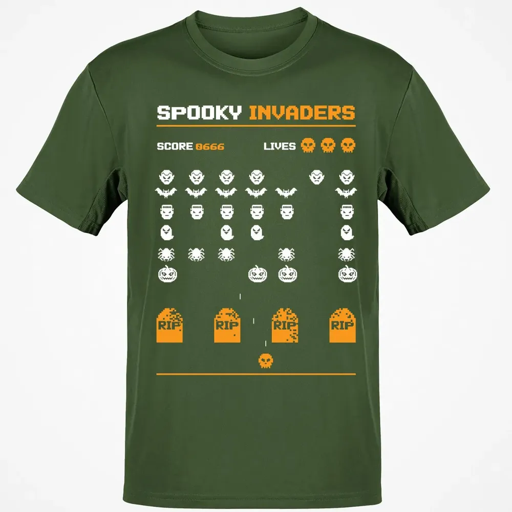 Spooky Invaders Classic Unisex T-Shirt - 7