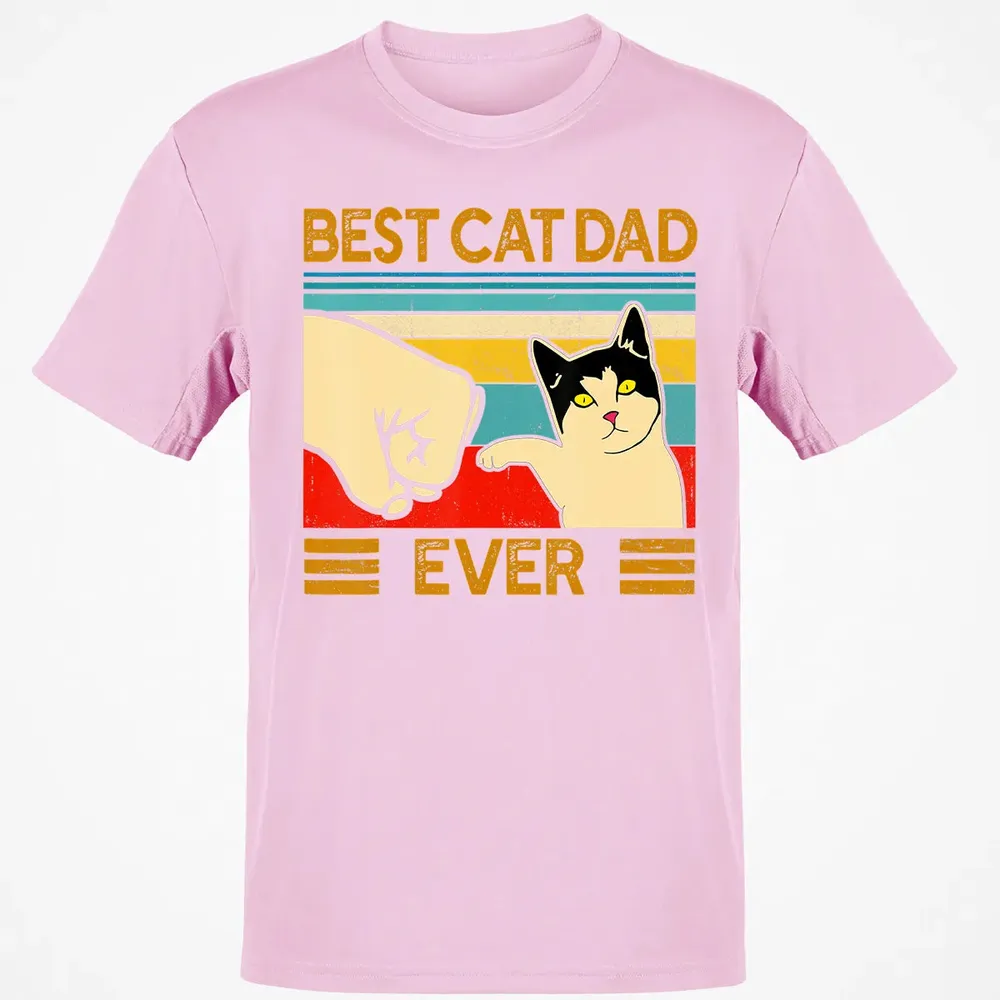 Best Cat Dad Ever  Funny Cat Daddy Father Day Gift Classic Unisex T-Shirt - 6