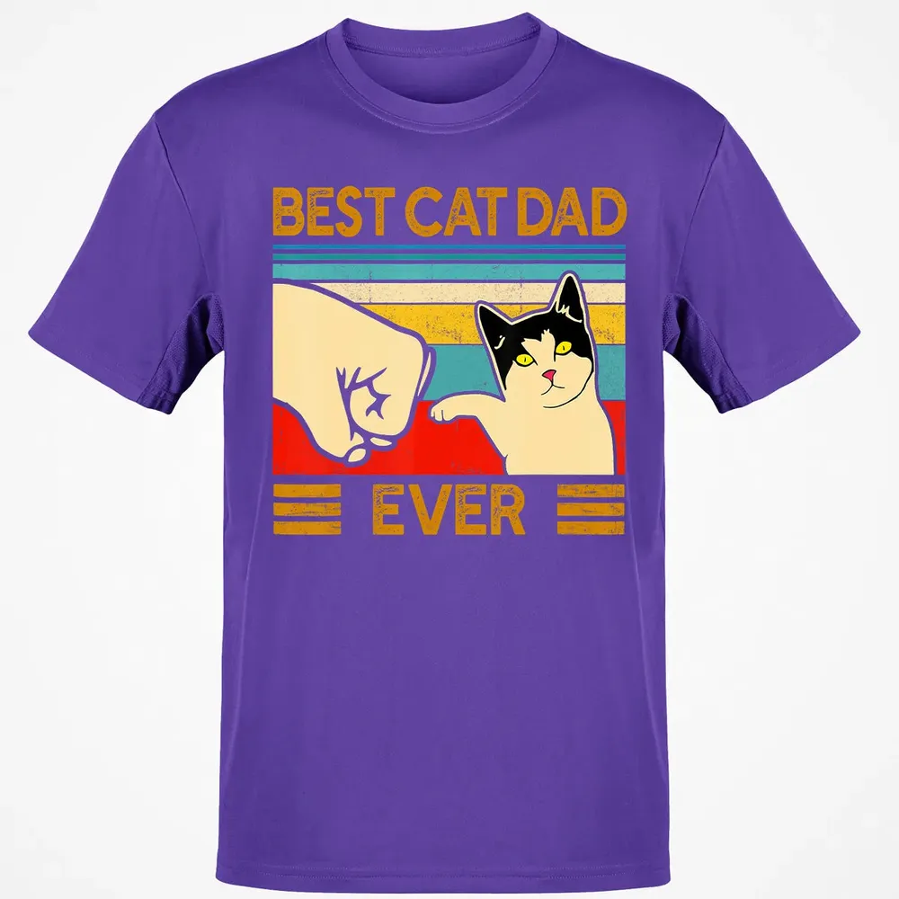 Best Cat Dad Ever  Funny Cat Daddy Father Day Gift Classic Unisex T-Shirt - 10