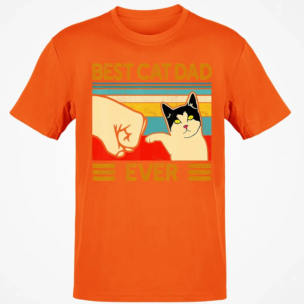 Best Cat Dad Ever  Funny Cat Daddy Father Day Gift Classic Unisex T-Shirt - 9