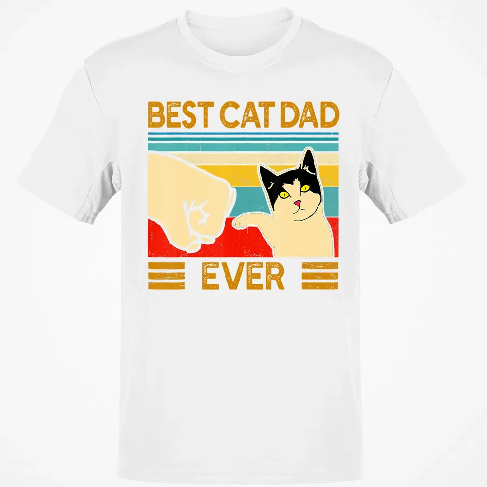 Best Cat Dad Ever  Funny Cat Daddy Father Day Gift Classic Unisex T-Shirt - 13