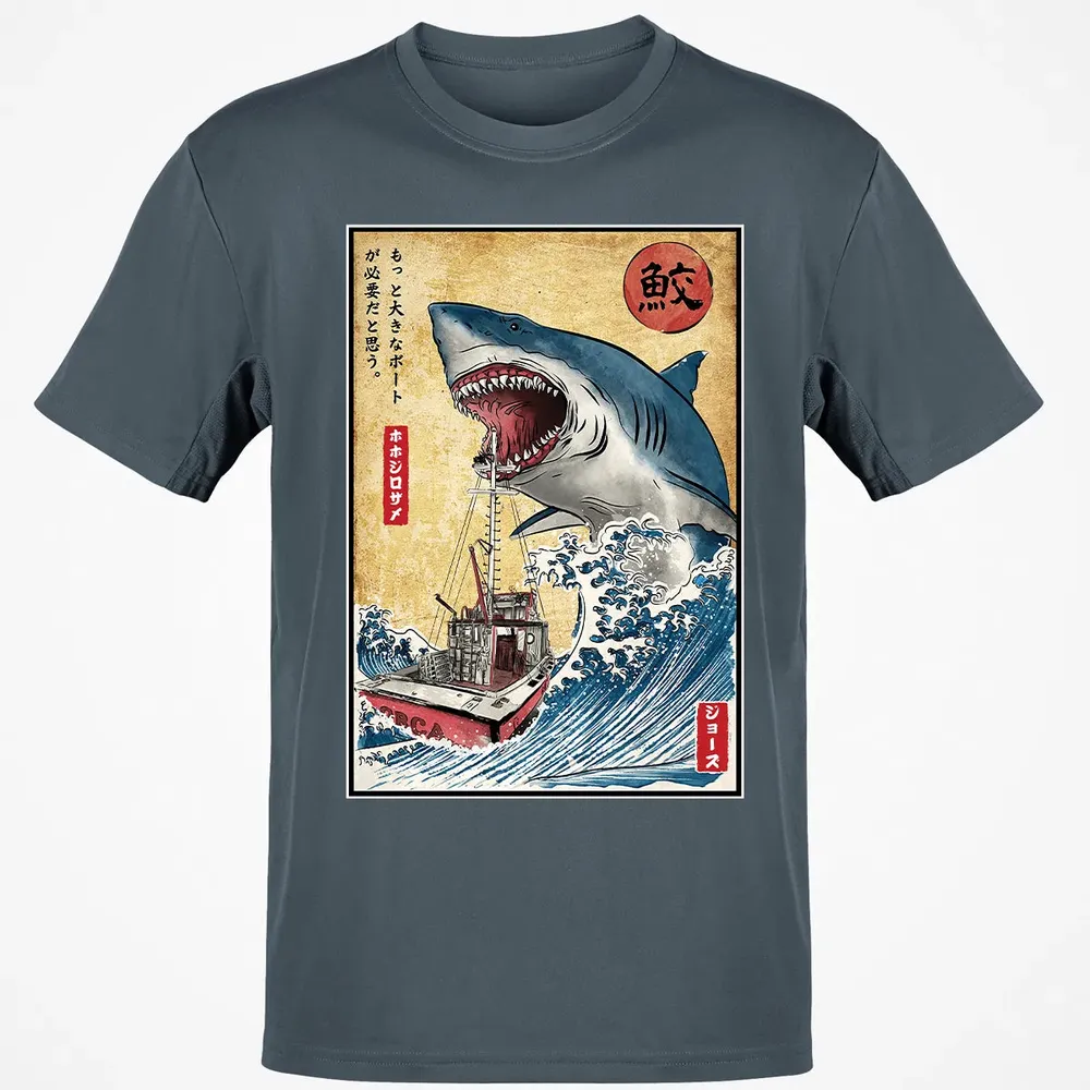Hunting the Shark in Japan Classic Unisex T-Shirt - 4
