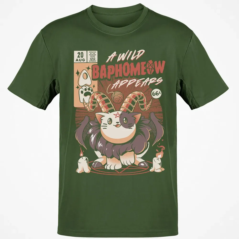 A Wild Baphomeow Appears Classic Unisex T-Shirt - 7