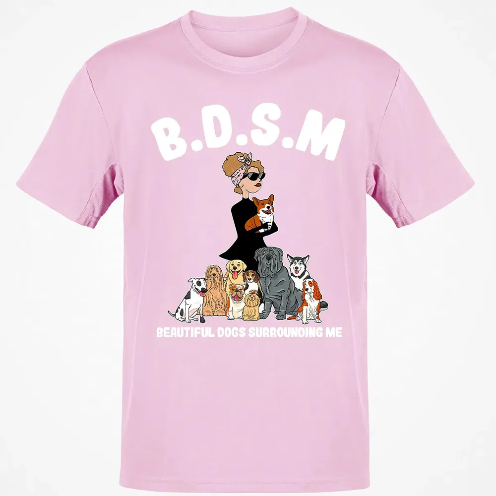 Beautiful Dogs Surrounding Me Classic Unisex T-Shirt - 6