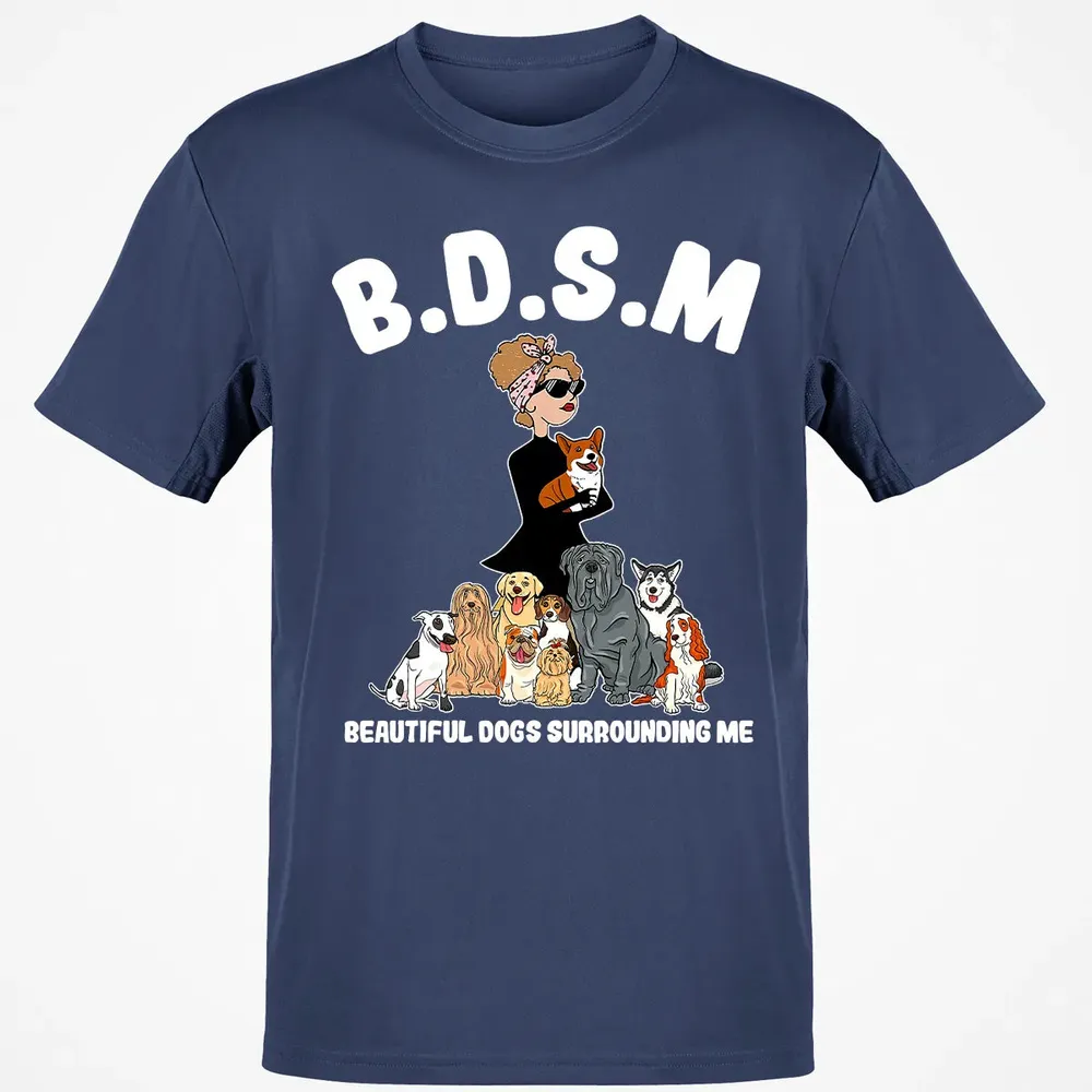 Beautiful Dogs Surrounding Me Classic Unisex T-Shirt - 8