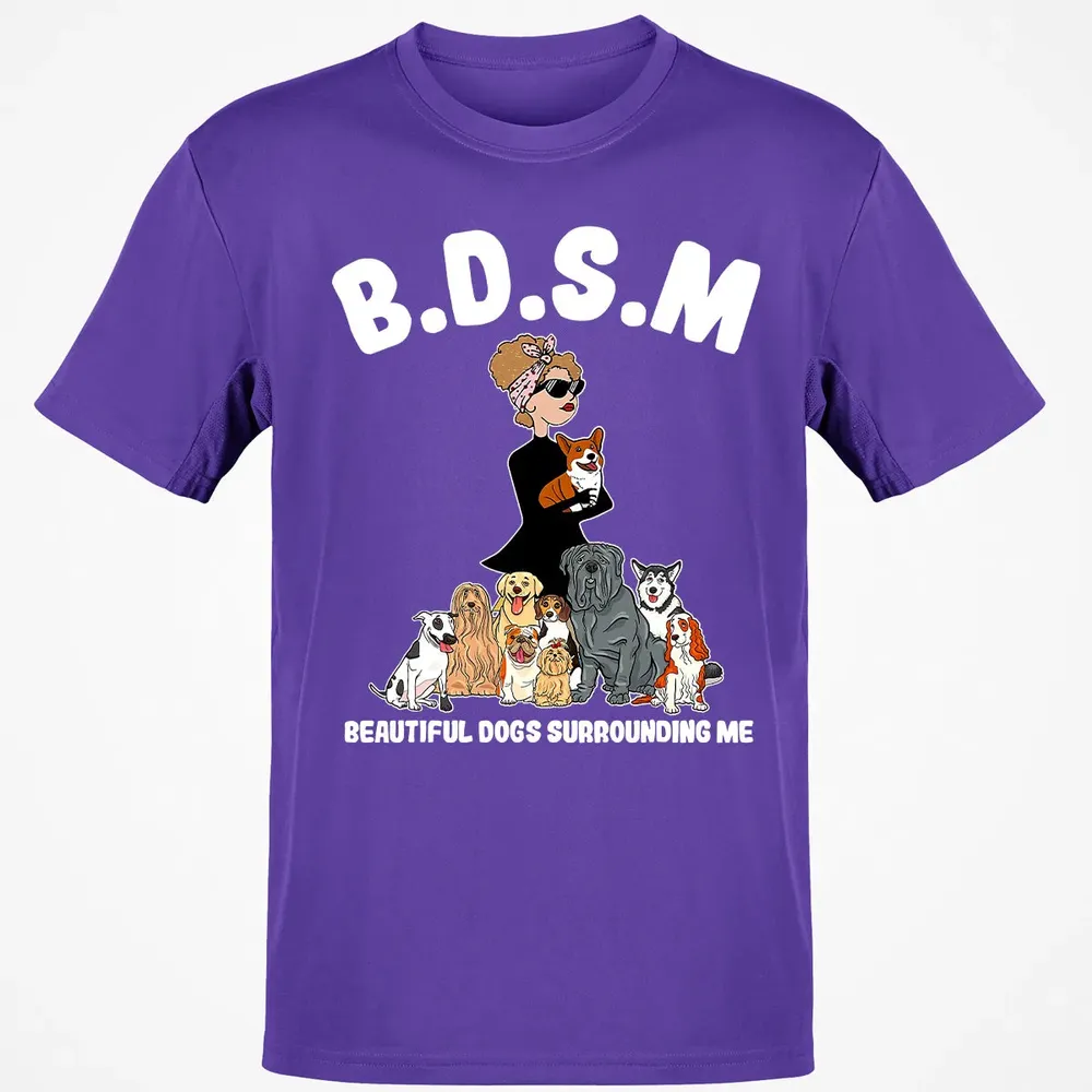 Beautiful Dogs Surrounding Me Classic Unisex T-Shirt - 10