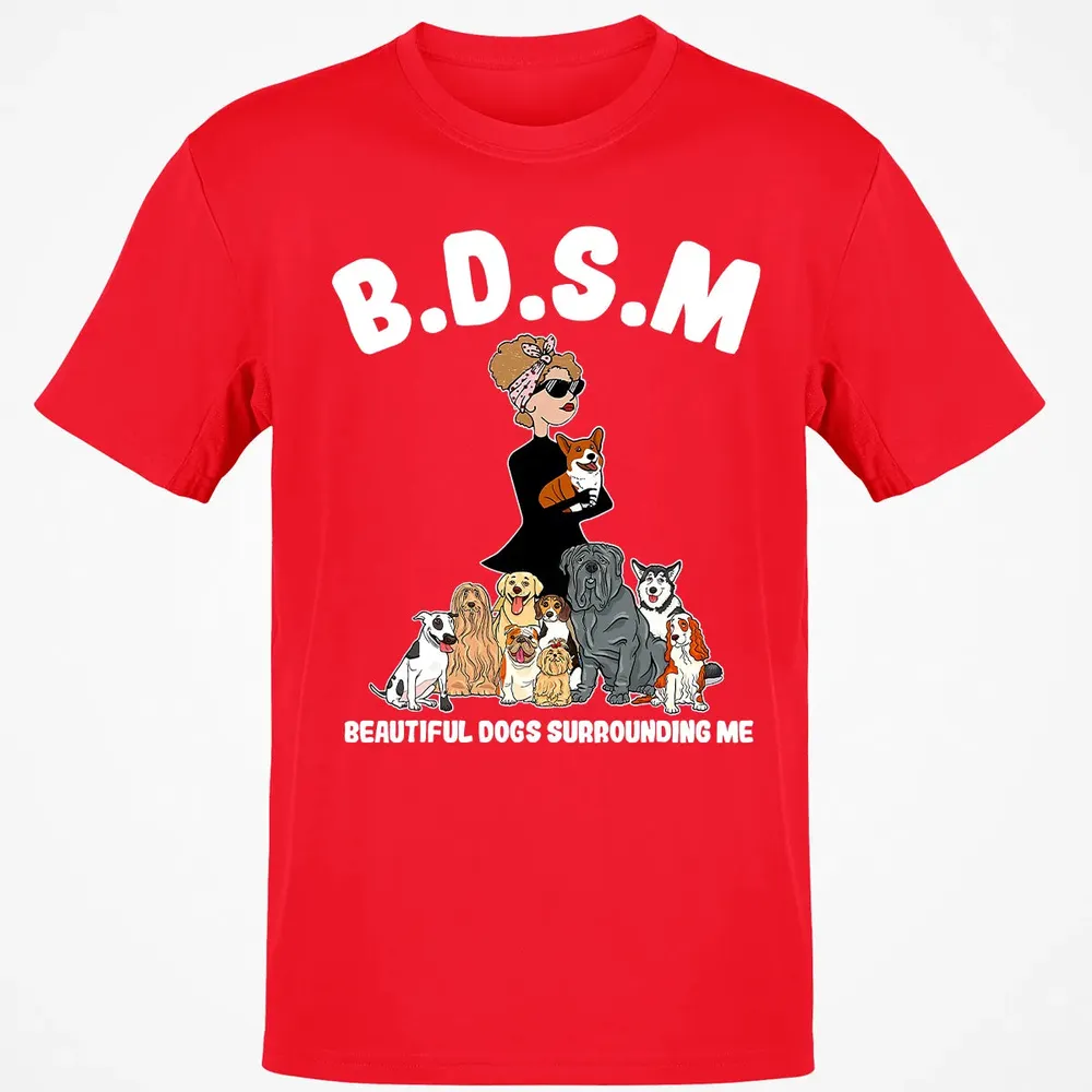 Beautiful Dogs Surrounding Me Classic Unisex T-Shirt - 11