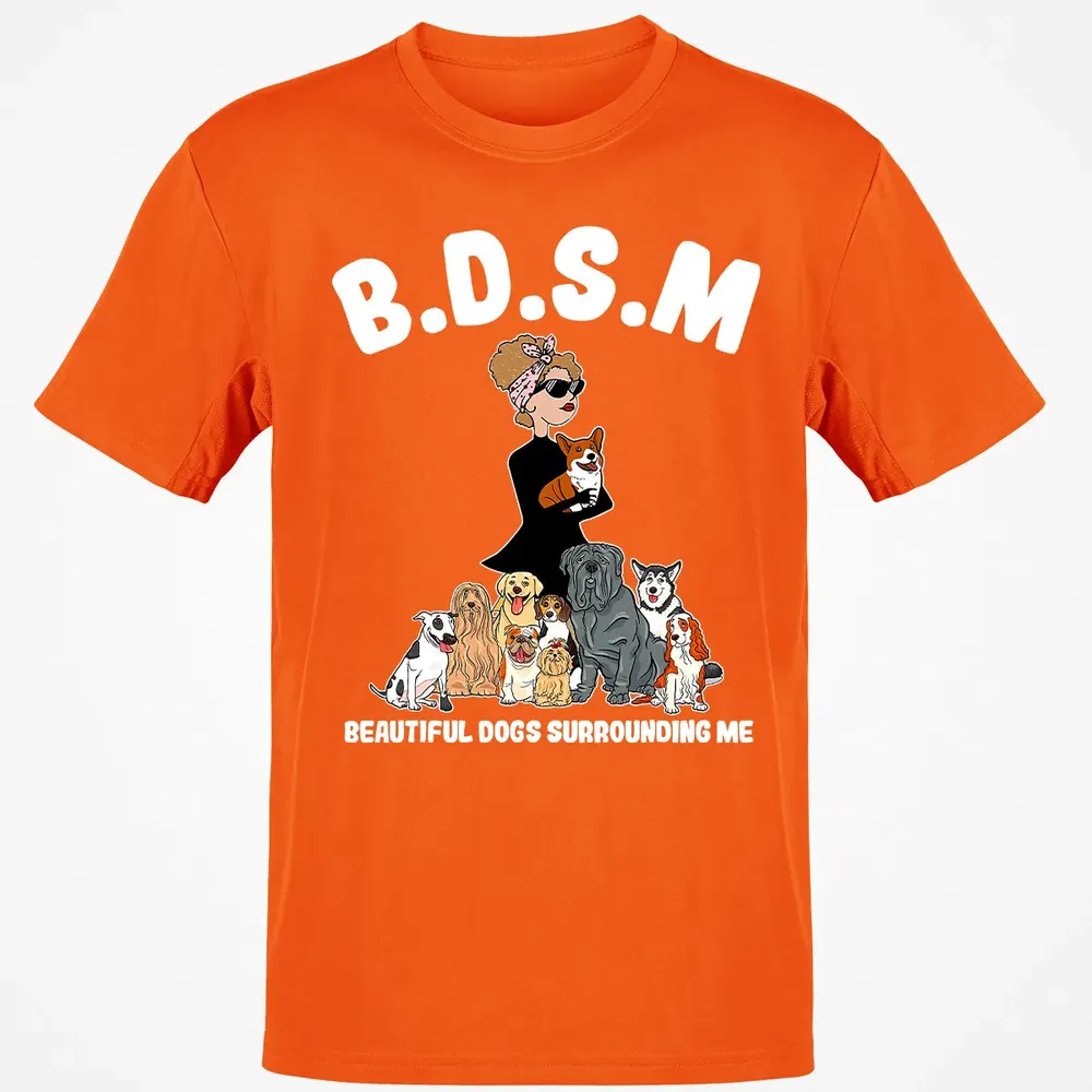 Beautiful Dogs Surrounding Me Classic Unisex T-Shirt - 9