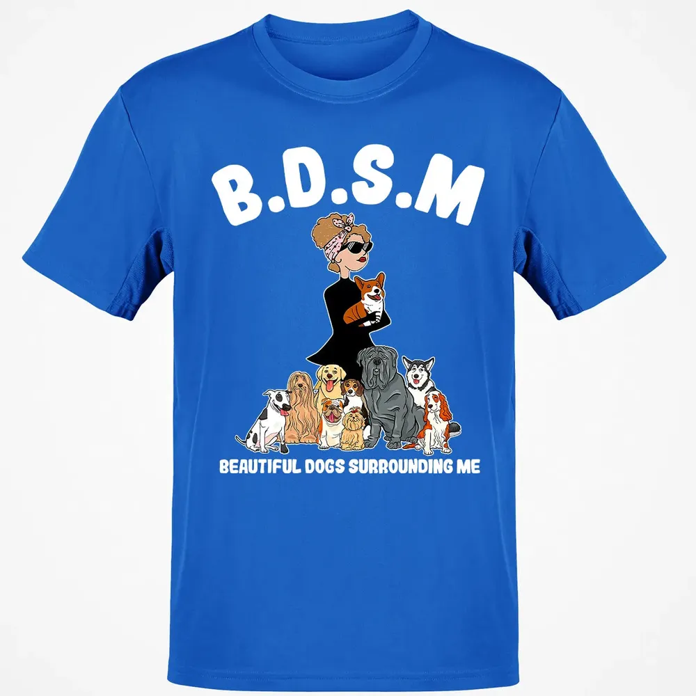 Beautiful Dogs Surrounding Me Classic Unisex T-Shirt - 12
