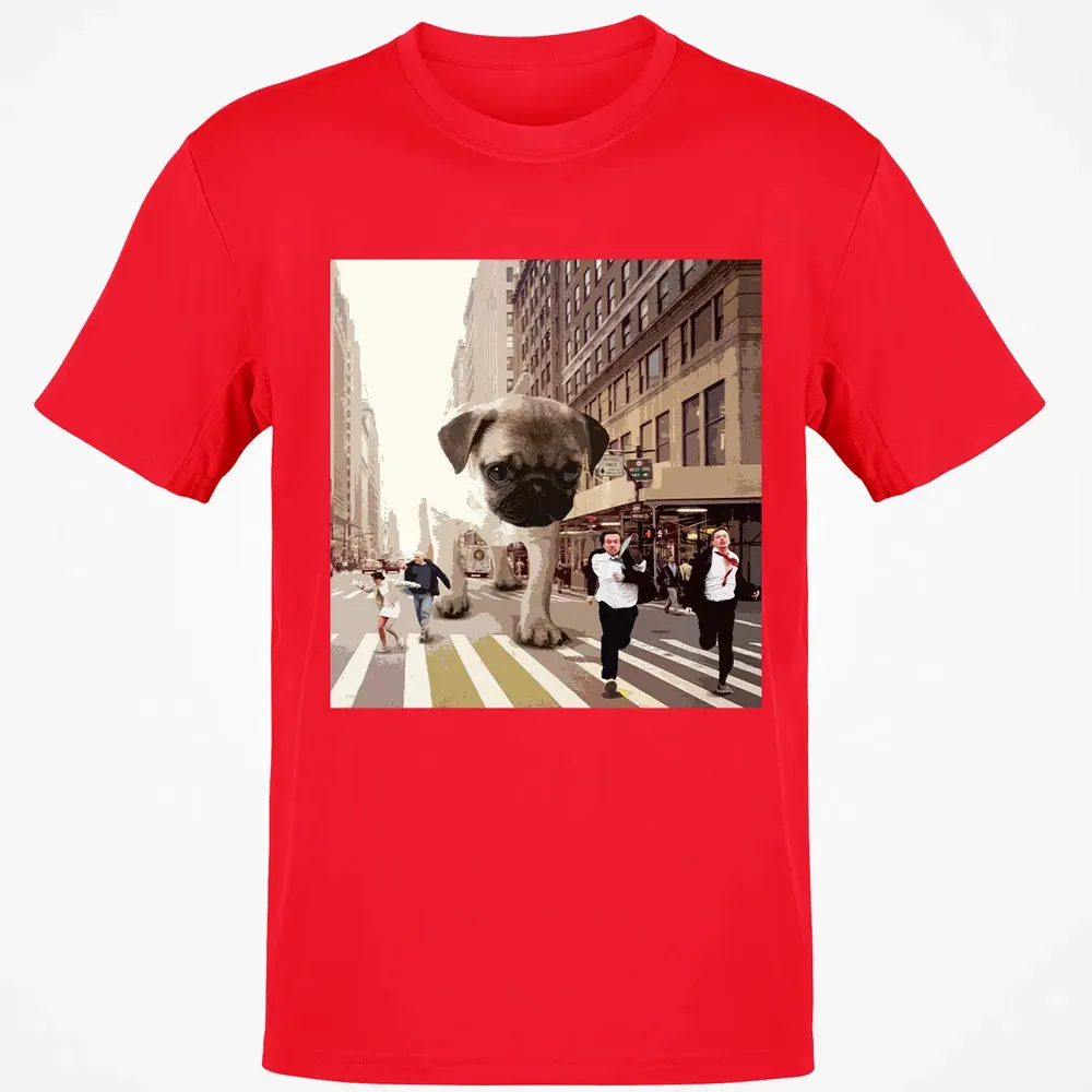 PUGZILLA   Funny Pug T for Dog lovers to Halloween Classic Unisex T-Shirt - 11