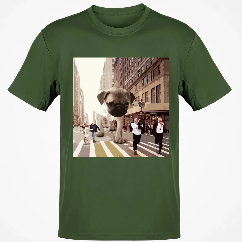 PUGZILLA   Funny Pug T for Dog lovers to Halloween Classic Unisex T-Shirt - 7