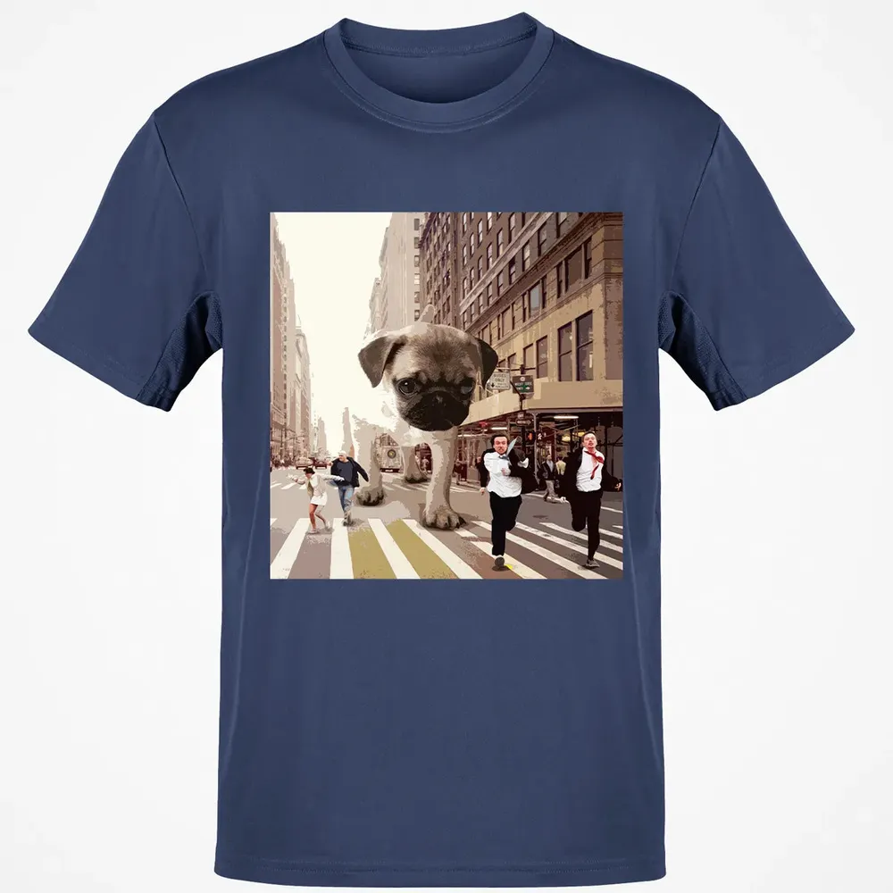 PUGZILLA   Funny Pug T for Dog lovers to Halloween Classic Unisex T-Shirt - 8