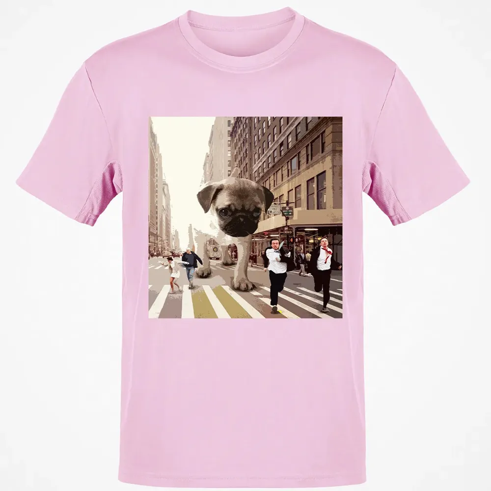 PUGZILLA   Funny Pug T for Dog lovers to Halloween Classic Unisex T-Shirt - 6