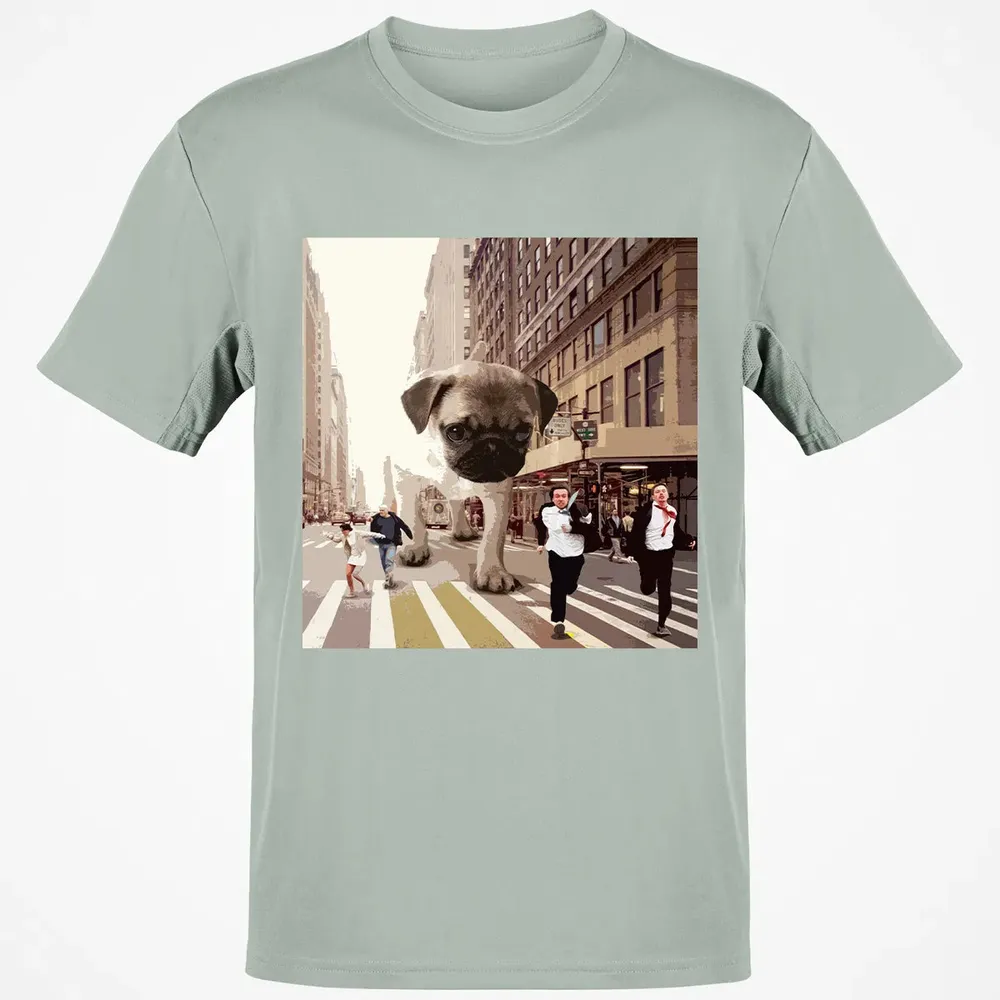 PUGZILLA   Funny Pug T for Dog lovers to Halloween Classic Unisex T-Shirt - 3