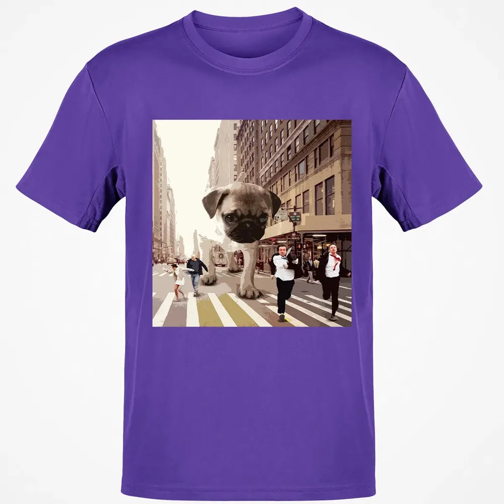 PUGZILLA   Funny Pug T for Dog lovers to Halloween Classic Unisex T-Shirt - 10