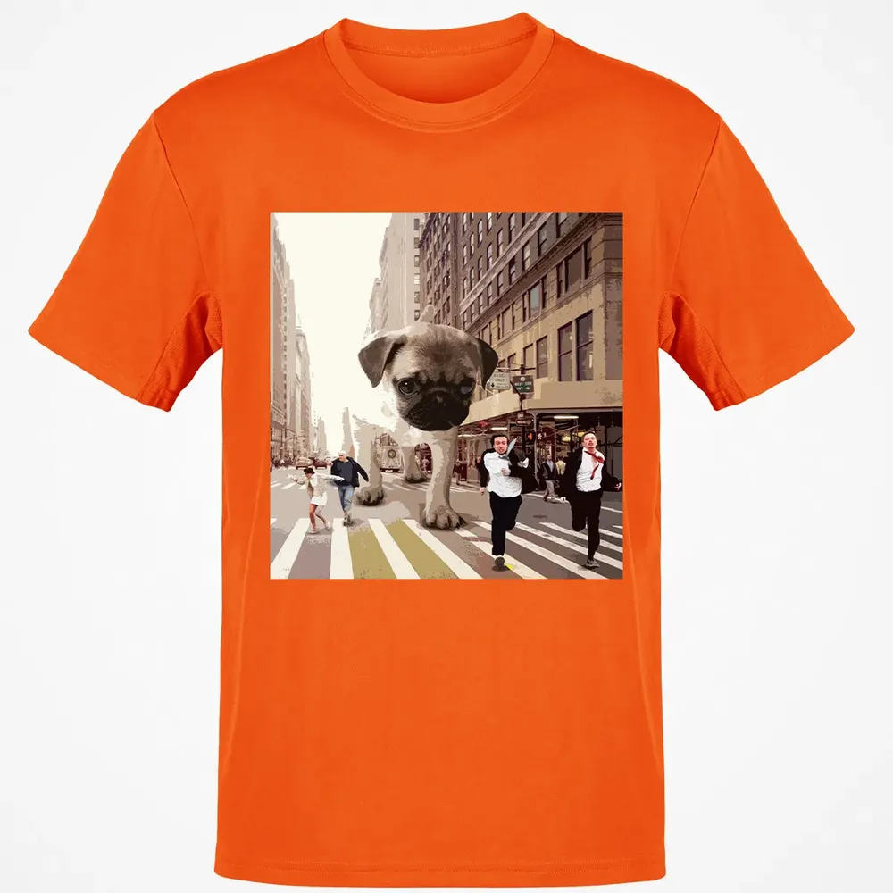 PUGZILLA   Funny Pug T for Dog lovers to Halloween Classic Unisex T-Shirt - 9
