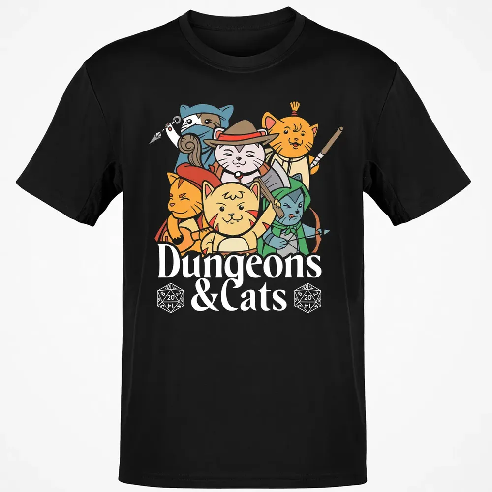 Cat Retro Style T RPG Dungeon Meowster Funny Nerdy Gift Classic Unisex T-Shirt - 2