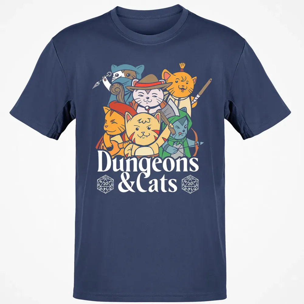 Cat Retro Style T RPG Dungeon Meowster Funny Nerdy Gift Classic Unisex T-Shirt - 8