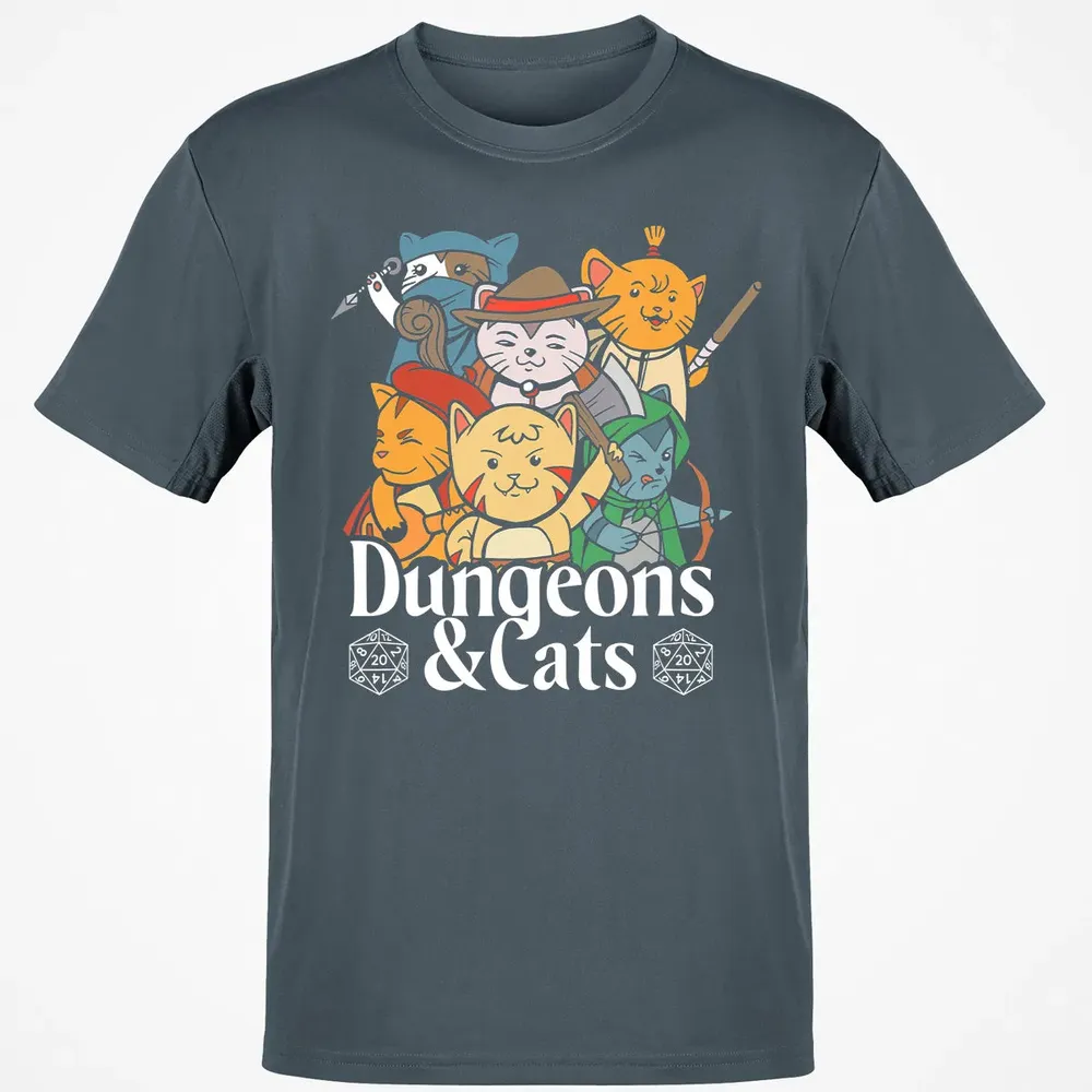 Cat Retro Style T RPG Dungeon Meowster Funny Nerdy Gift Classic Unisex T-Shirt - 4