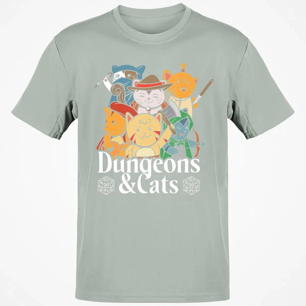 Cat Retro Style T RPG Dungeon Meowster Funny Nerdy Gift Classic Unisex T-Shirt - 3