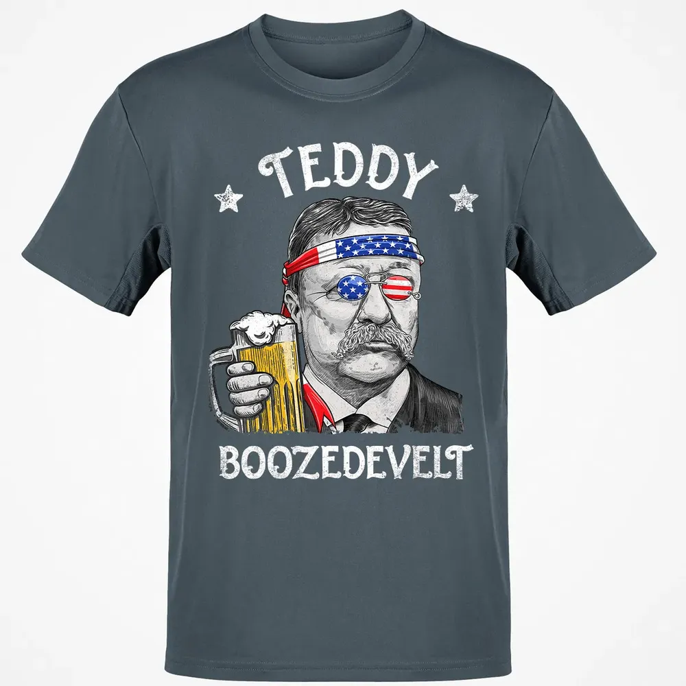 Teddy Boozedevelt Theodore Roosevelt 4th of July Drinking Classic Unisex T-Shirt - 4