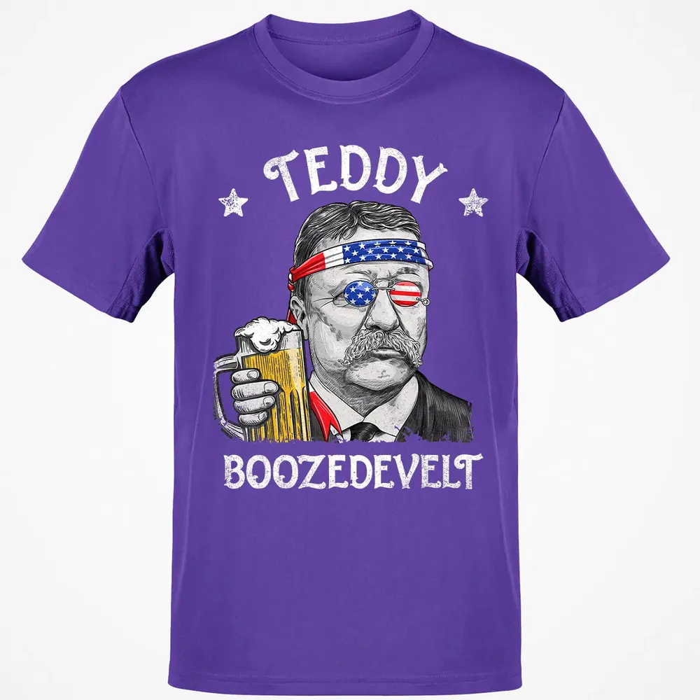 Teddy Boozedevelt Theodore Roosevelt 4th of July Drinking Classic Unisex T-Shirt - 10