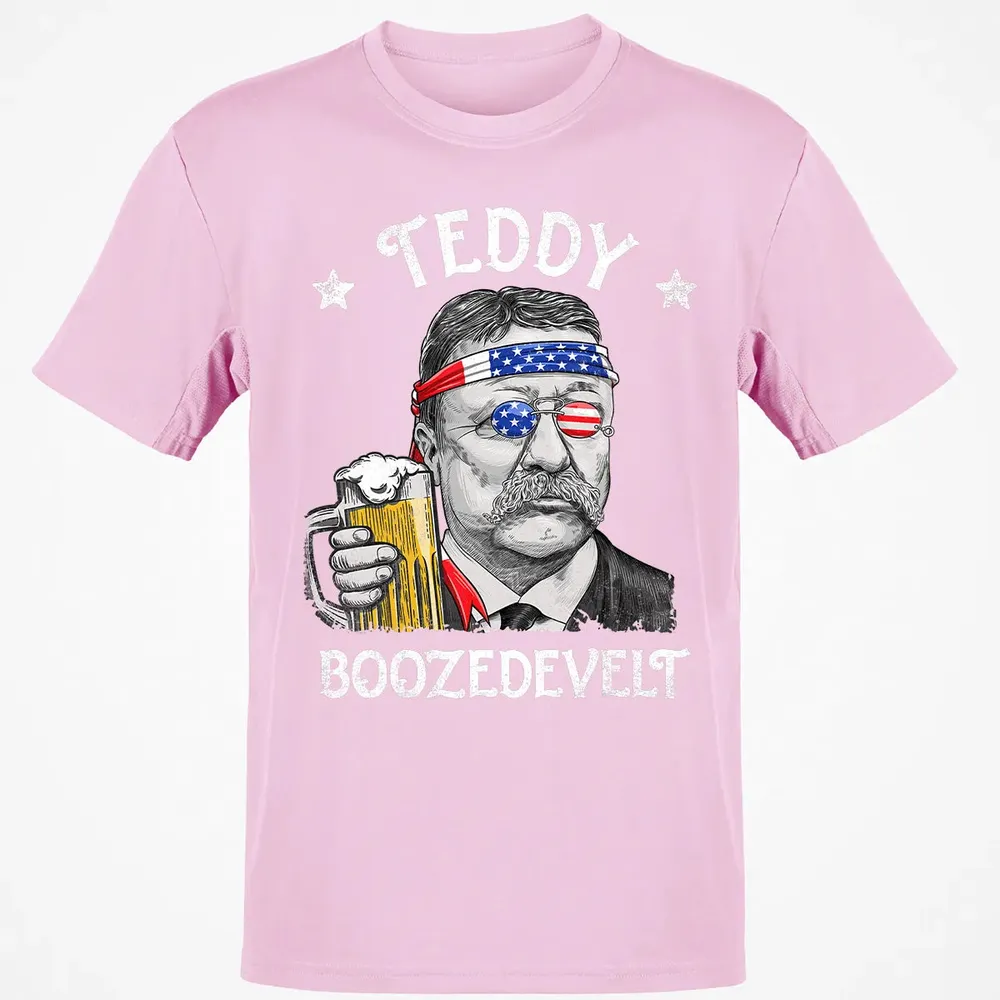 Teddy Boozedevelt Theodore Roosevelt 4th of July Drinking Classic Unisex T-Shirt - 6