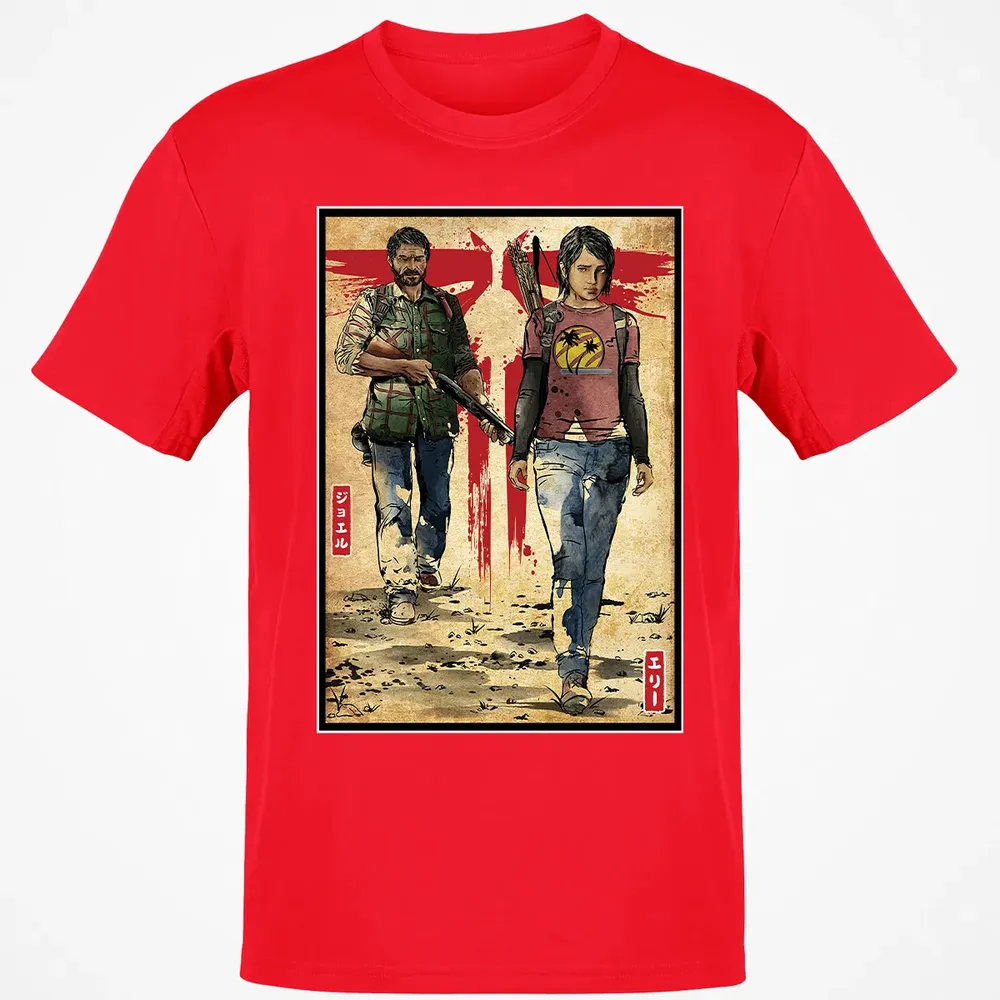 Joel and Ellie woodblock Classic Unisex T-Shirt - 11
